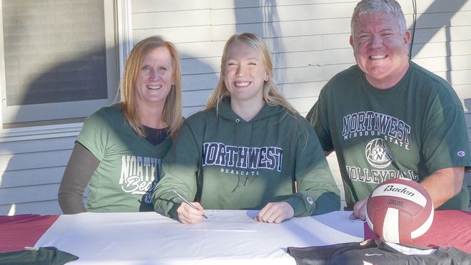 Buhler's Hadley Waldren signed to continue her volleyball career at Northwest Missouri State.