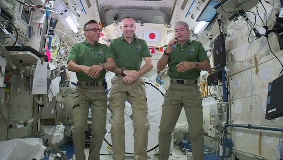 In this undated image provided by NASA,  NASA astronauts