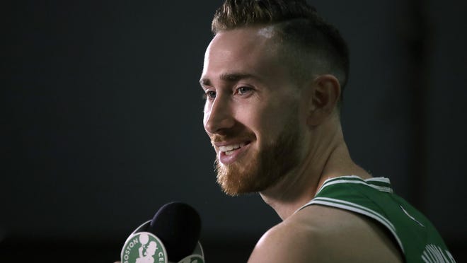 Forward Gordon Hayward says that during the NBA shutdown, he was unable to get on a court to play basketball but he's enjoying the unusual training camp at Disney World in Florida.