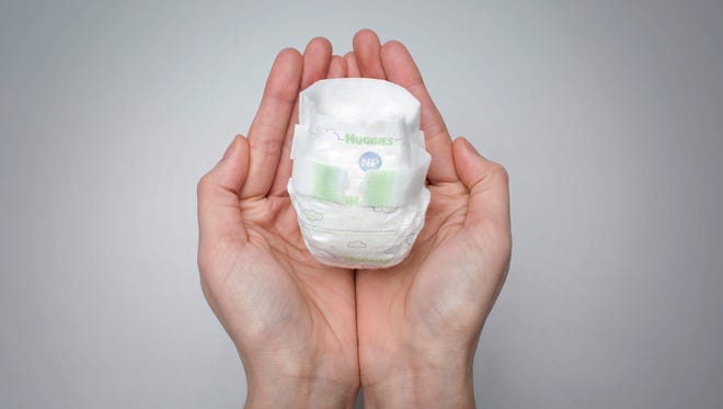 A diaper developed by Huggies for premature babies.