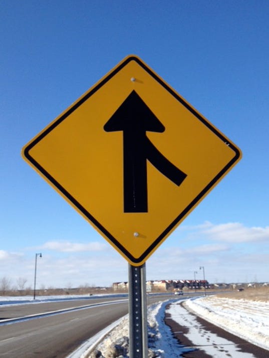 Letter Merge signs do not mean yield, nor stop