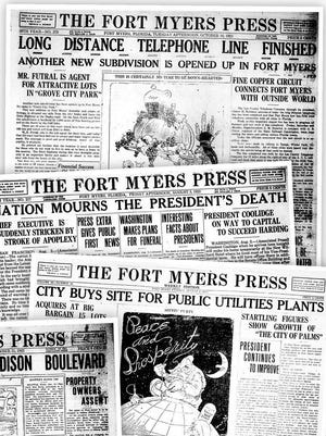 Headlines from 1923