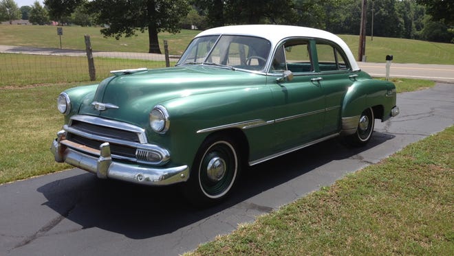 A 1951 Chevrolet Styleline being given away during Saturday's car show.