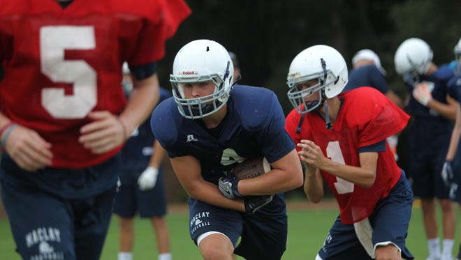 Maclay freshman A.J. Miller is experienced after starting as an eighth grader. He’ll be expected to carry a heavy load at running back and linebacker this season for the Marauders.
