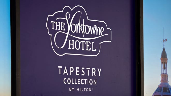 The Yorktowne Hotel will join the Tapestry Collection by Hilton, as announced during a press conference at the historic hotel in York City, Tuesday, May 15, 2018. Dawn J. Sagert photo
