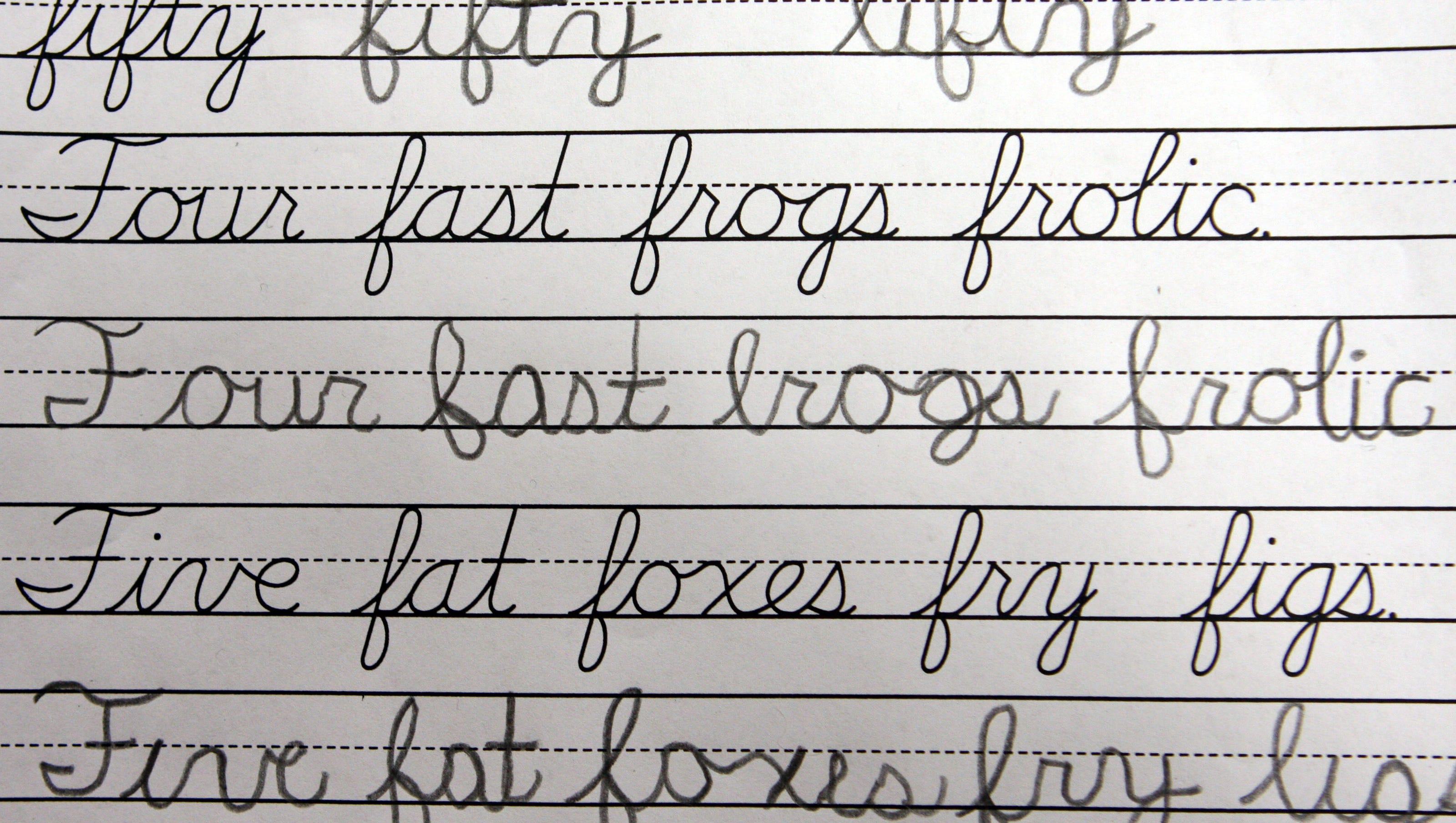 students should still learn cursive writing view