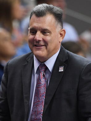 USA Gymnastics president Steve Penny during the women's