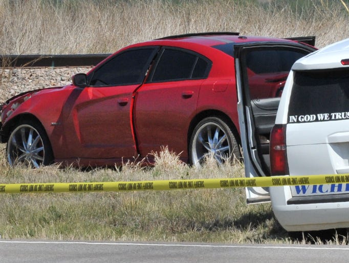 Crime scene tape is used to mark off the area where