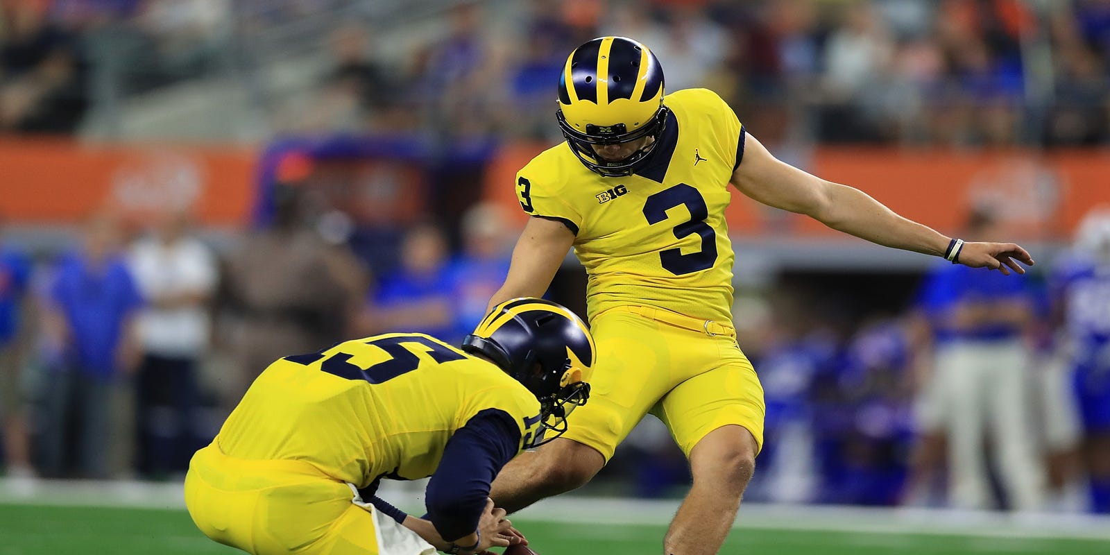 Michigan Football K Quinn Nordin Sets Program Record In 1st Start