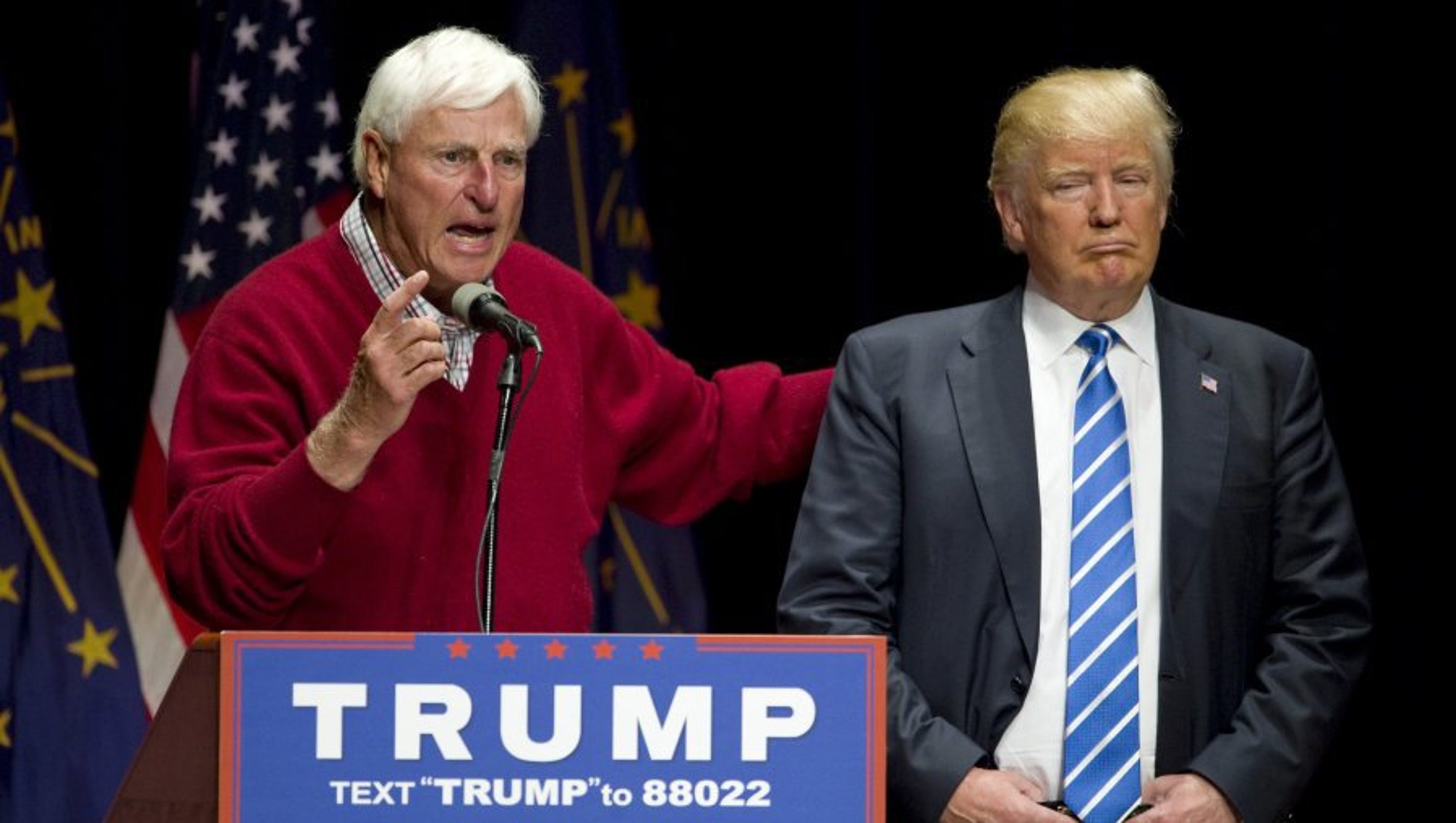 Donald Trump asks: Who did more for Indiana, Mike Pence or Bob Knight?