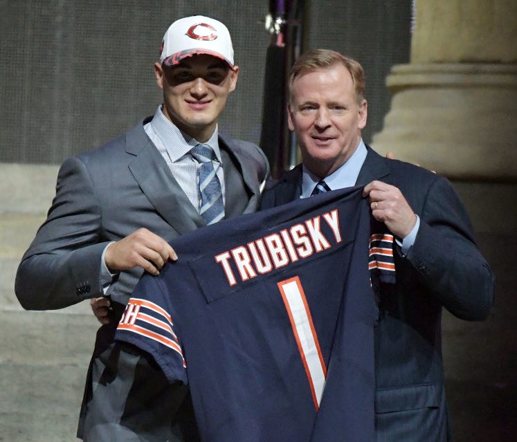 Mitchell Trubisky getting a Bears jersey was one of the surprises.
