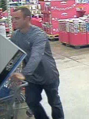 Police are looking for this man who walked away with merchandise from a department store in North Fort Myers.