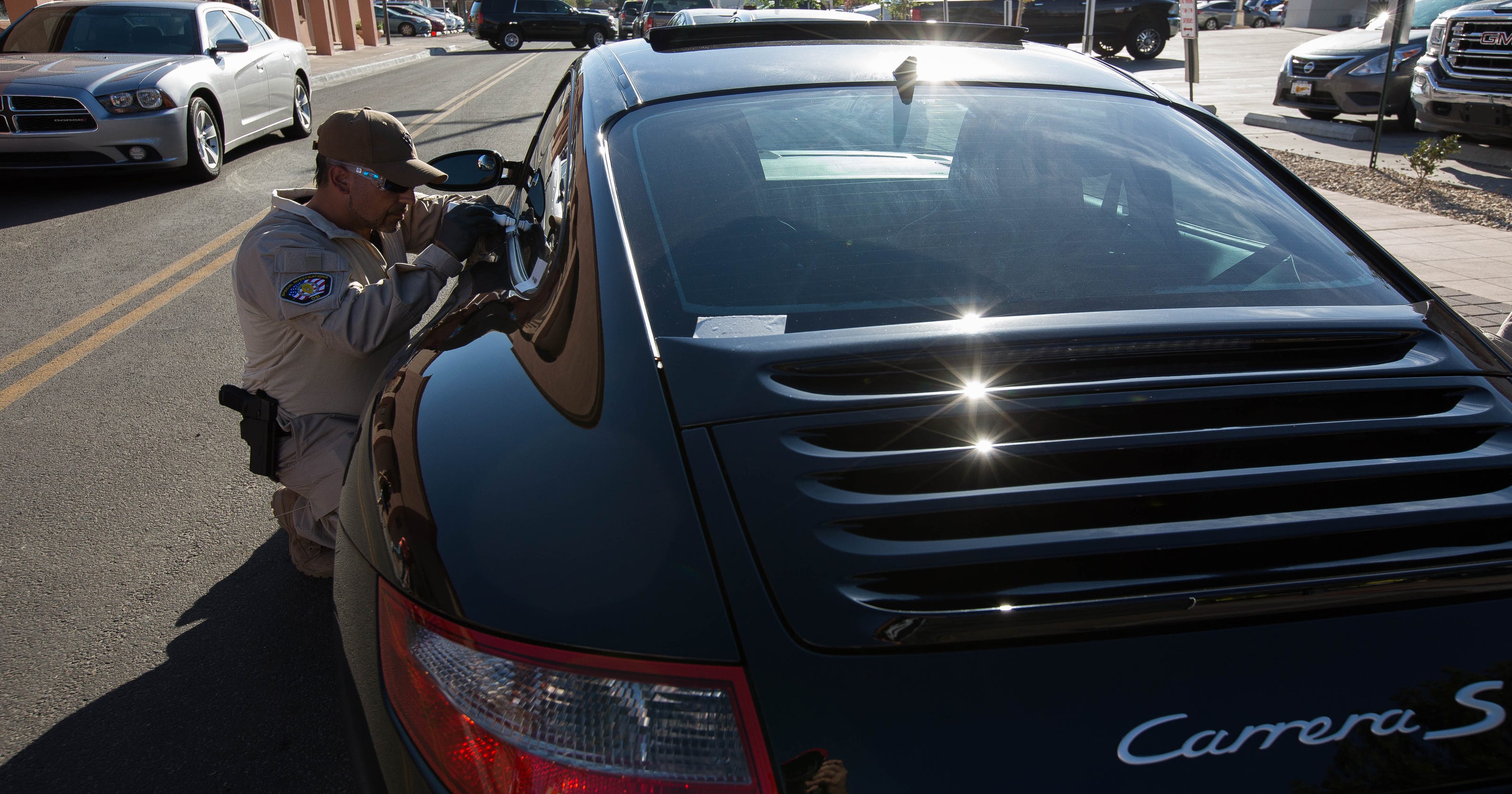 VIN etching on window can deter auto theives