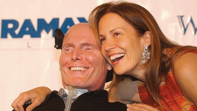 Christopher Reeve and his wife, Dana, in Greenwich, Conn., in 2003.