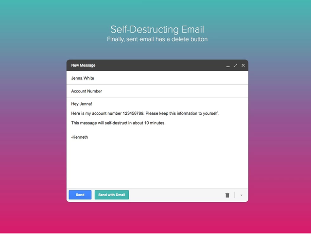 Review Dmail S Self Destructing Email