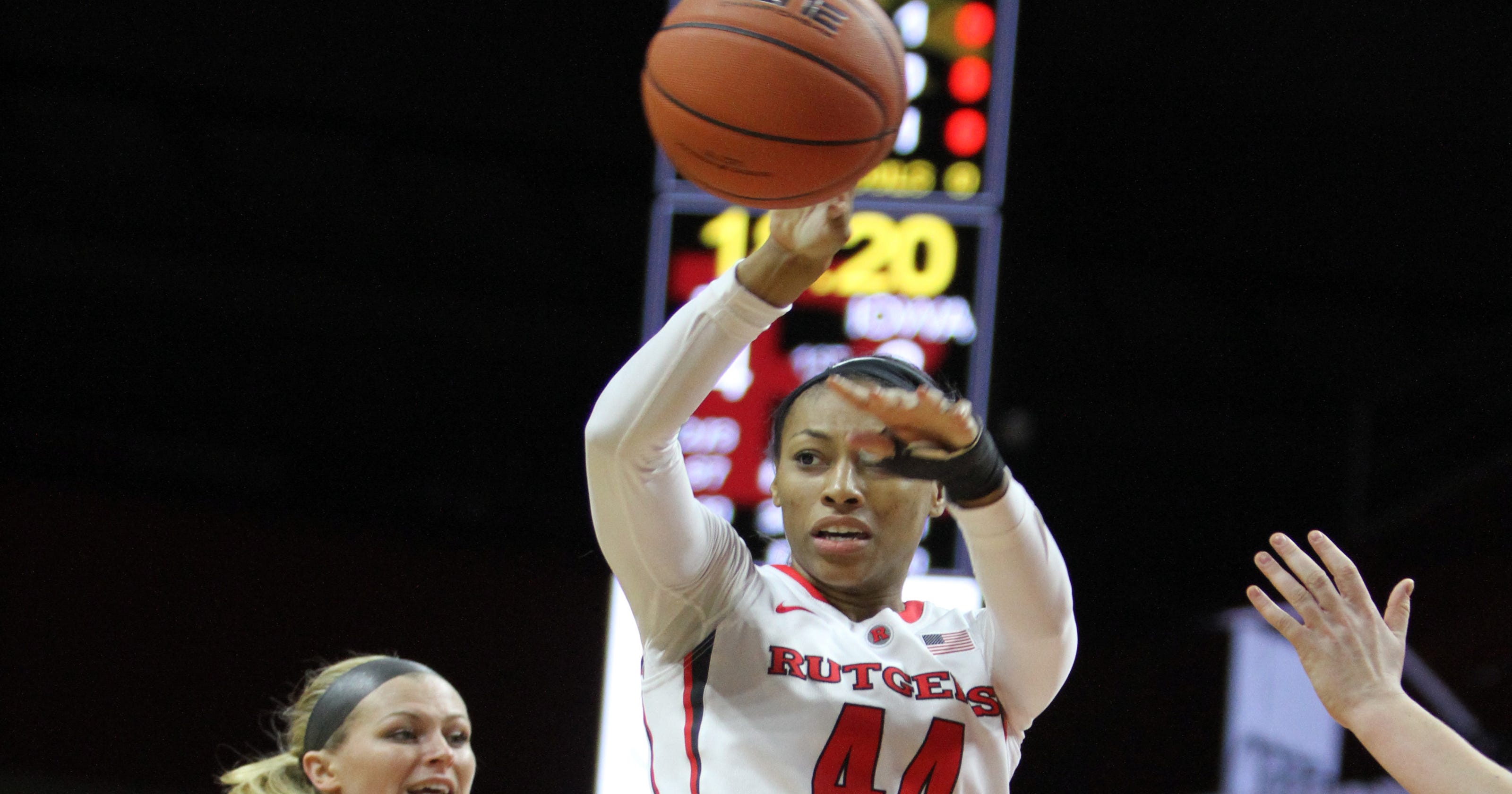 Betnijah Laney of Rutgers speechless after selection by Chicago Sky in