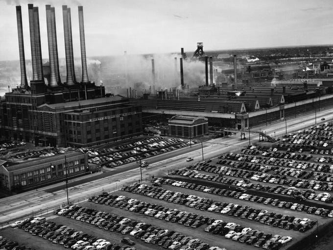 Ford Rouge plant through the years