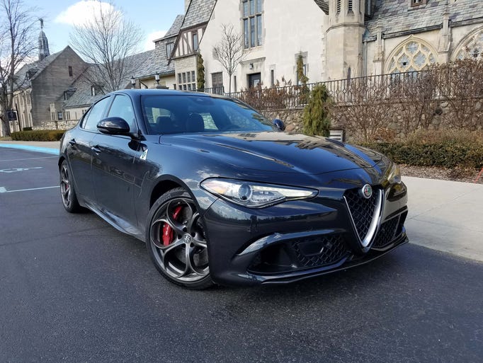 The Alfa Romeo Giulia Quadrifoglio's giant front intakes