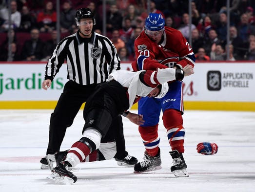 Nov. 16: Montreal Canadiens forward Nicolas Deslauriers