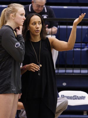 Stevie Mussie is ASU's new volleyball coach, her first head coaching job. She formerly was an assistant at Penn State.