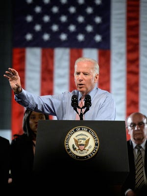 Vice President Joe Biden speaks at the University of Colorado campus in Boulder, Colorado, on April 14. He is scheduled to appear at a campaign event with Hillary Clinton in early July.