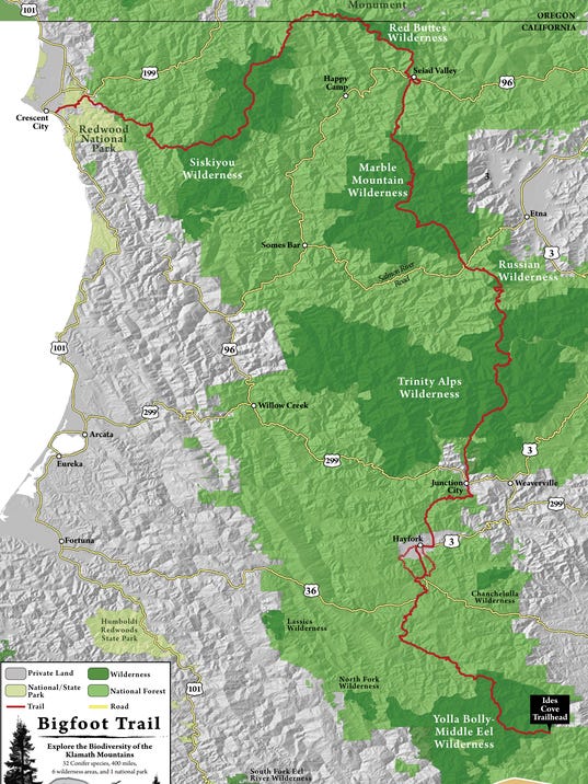 Bigfoot Trail brings hikers into land of myth, biodiversity