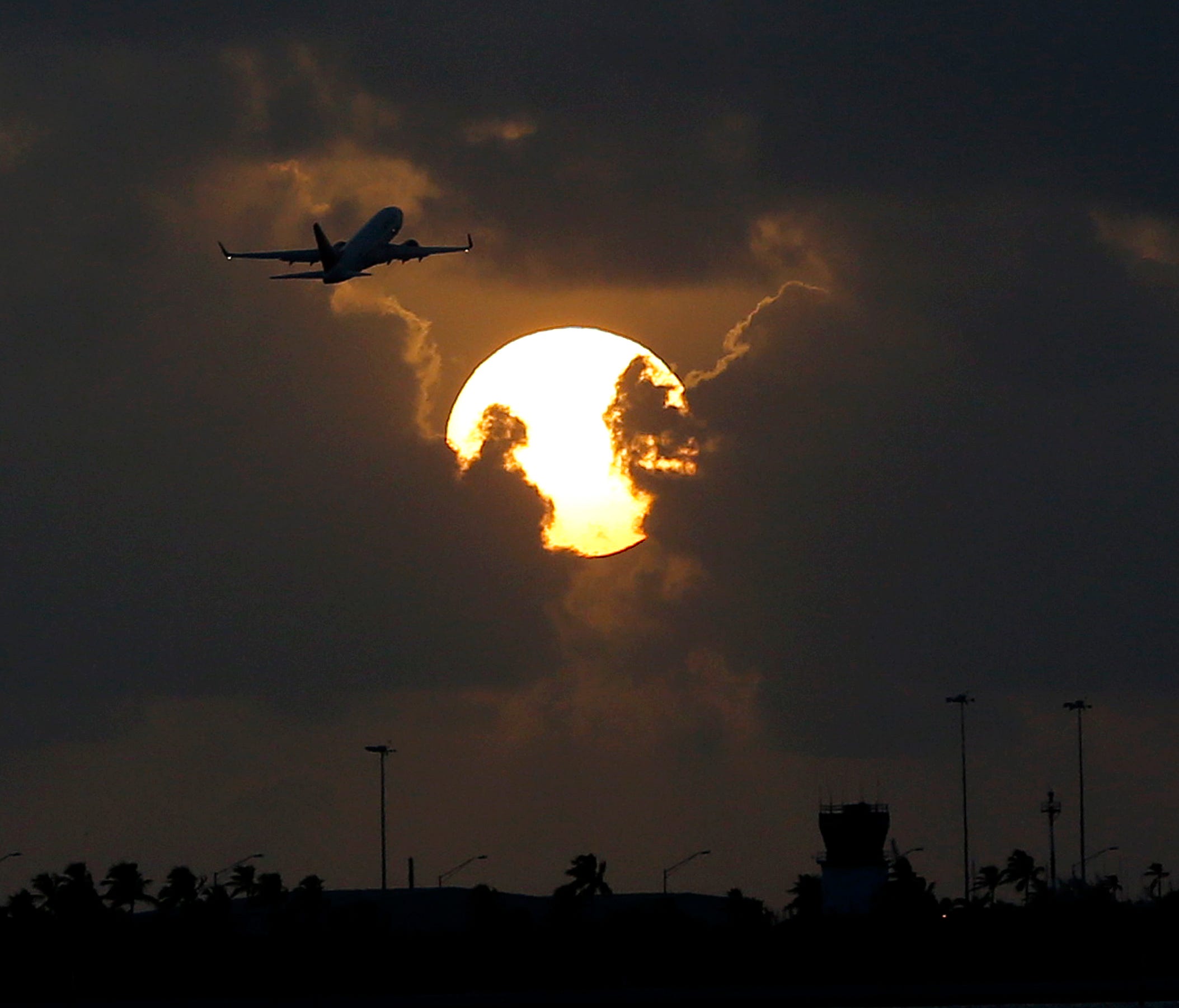 This file photo from August 2015 shows a plane taking off from Key West International Airport.
