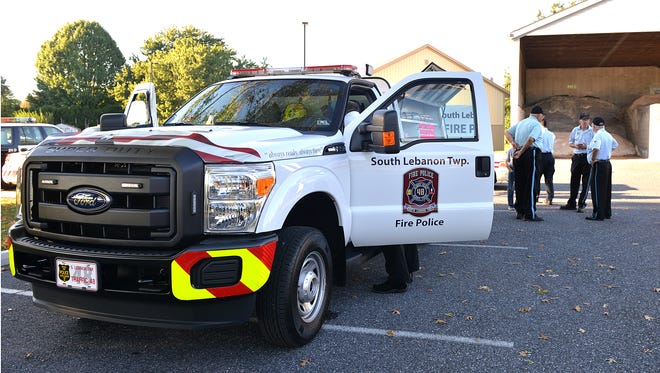 The South Lebanon Township Fire Police traffic unit was on display at an open house Sept. 12, 2016, at the township building, 1800 S. Fifth Ave. The unit is the first authorized traffic unit in Lebanon County.