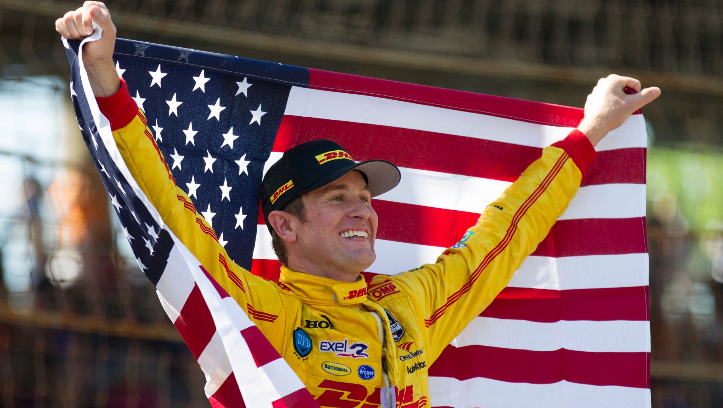 2014 Indianapolis 500 Event Lanyard & Credential Ticket Holder Ryan Hunter-Reay 