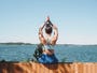 SuperShe promotes healthy living with activities such as yoga on the female-only island off Finland.