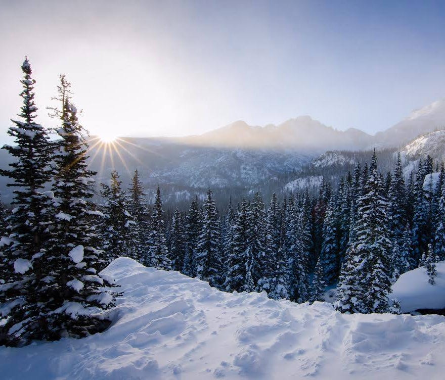 Enjoy the winter magic that is Rocky Mountain National Park! During this season, the park is transformed with snow and ice, trading in greens for a suit of white. Where is your favorite place to visit in winter?