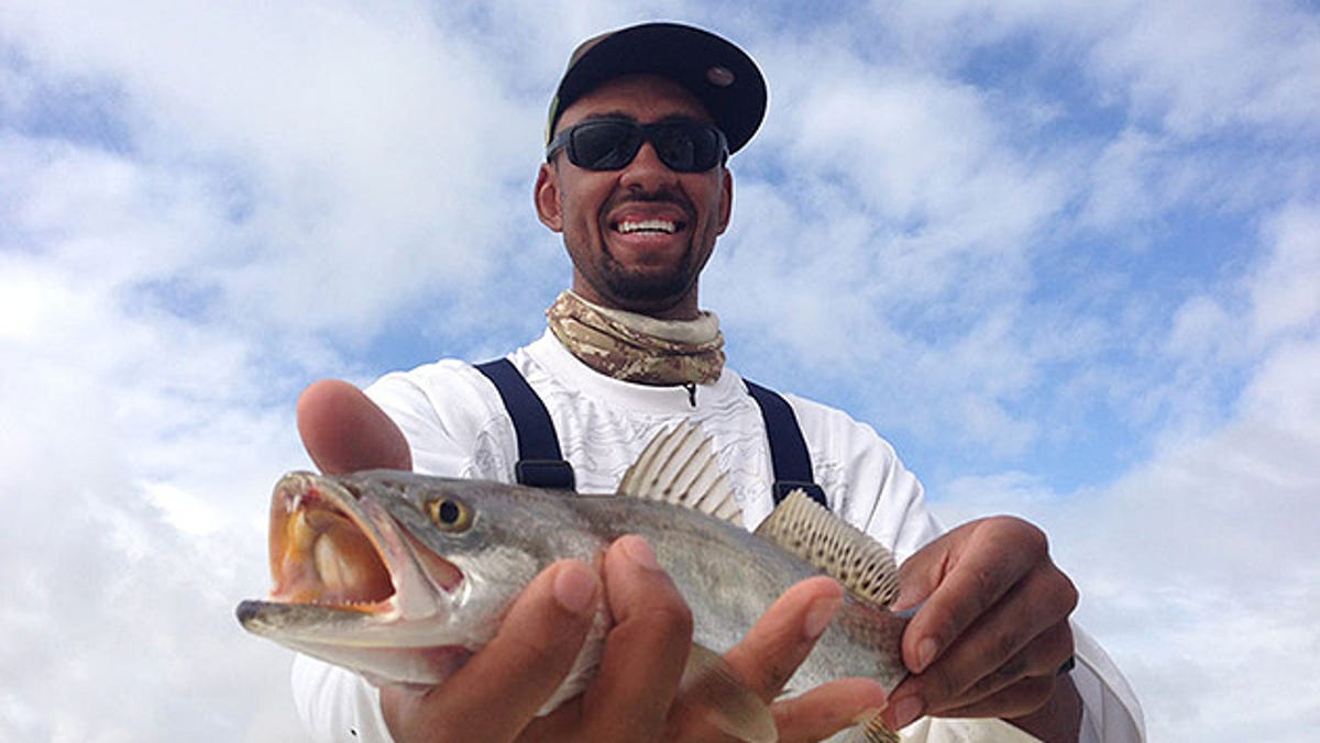 Jared Jeffries goes fishing