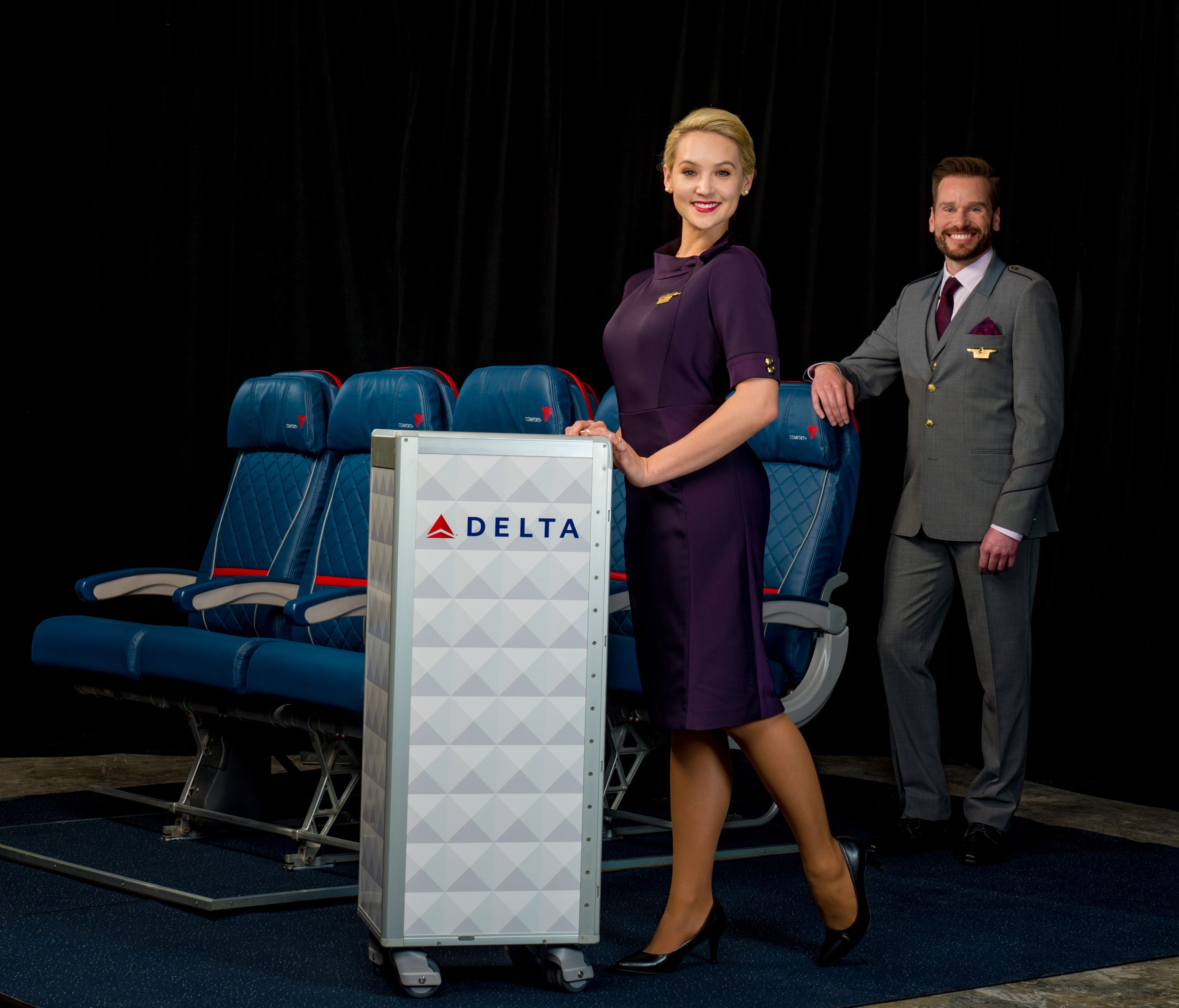 The new Delta flight attendant uniforms.