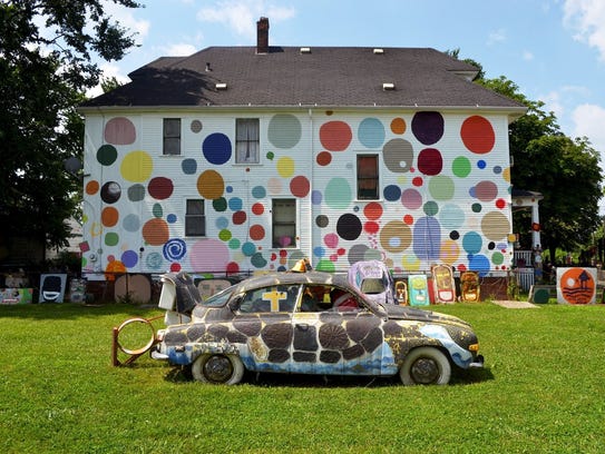 The Dotty Wotty House at the Heidelberg Project. The