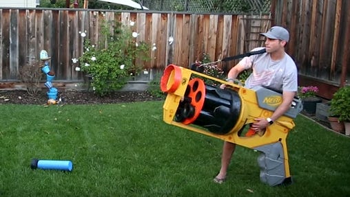 Mark Rober and his Nerf gun