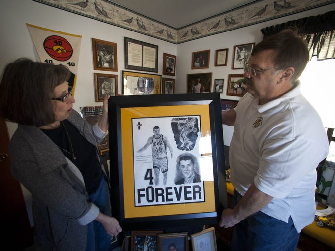 Mike and Patty Street, parents of Chris Street? the former Iowa basketball star from Indianola who was killed in a tragic car accident 20 years ago this month. Memorabilia in his childhood bedroom. Story is on the impact of Chris' death is still felt 20 years later.