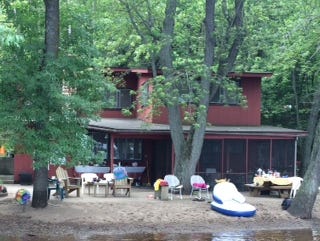 The Murr family cottage on the shore of Lake St. Croix, in western Wisconsin.