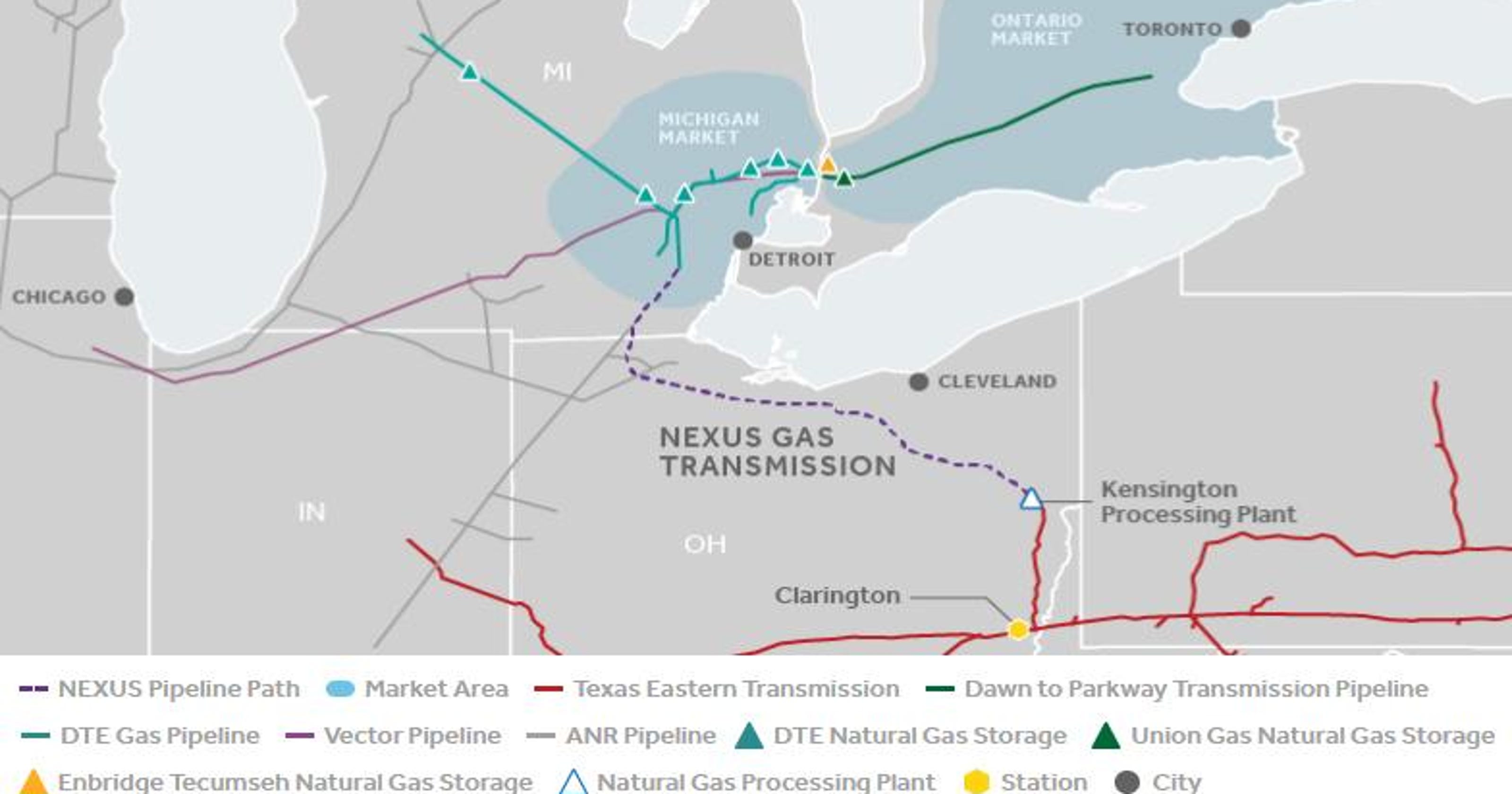 Feds OK Nexus gas pipeline project from Ohio to Mich.