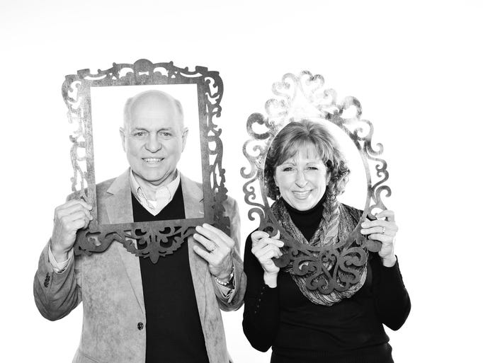 Guests pose in the MINT photobooth Feb. 28 at The Yorktowne