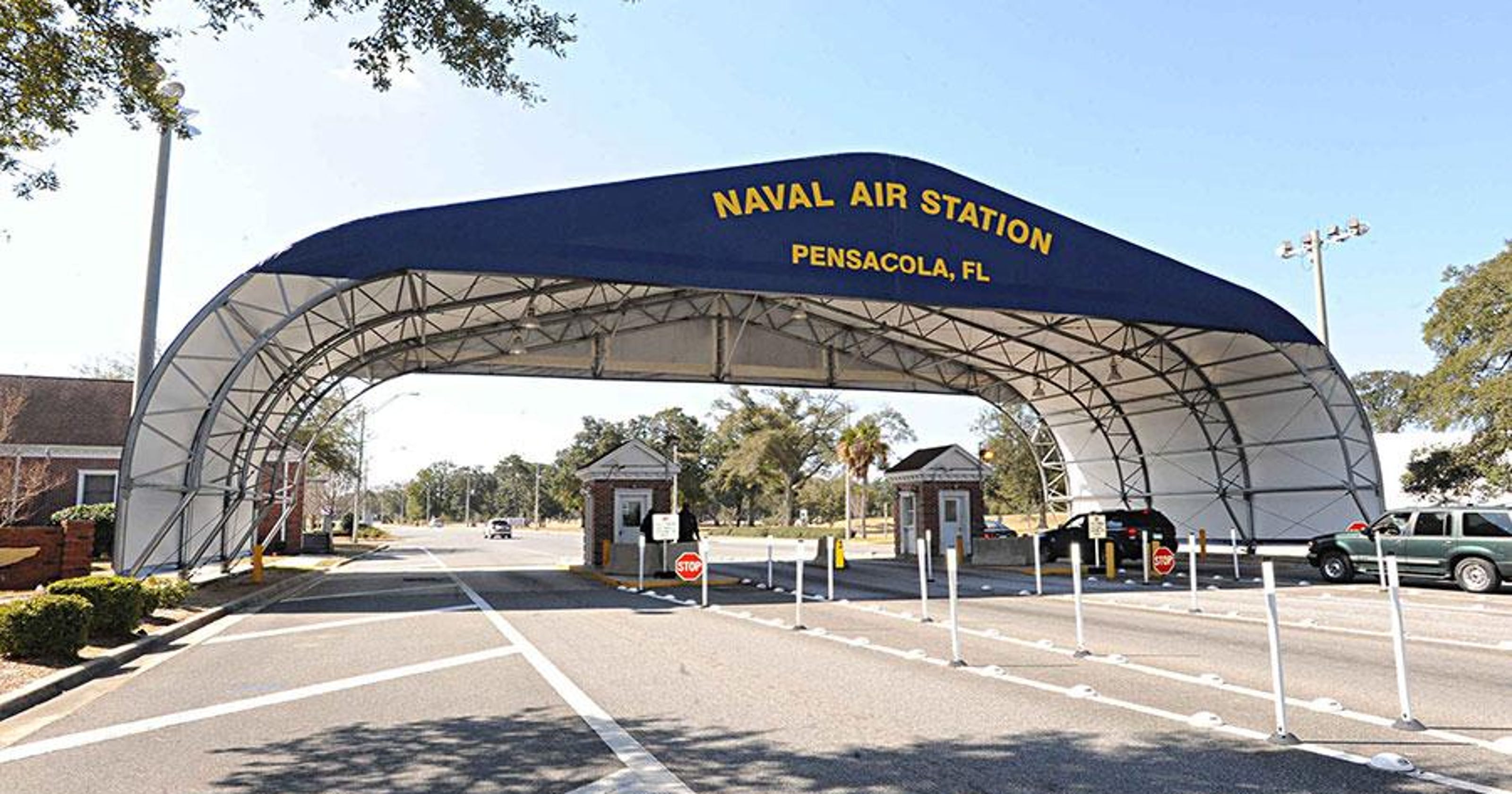 NAS visitors must use Blue Angel Parkway gate
