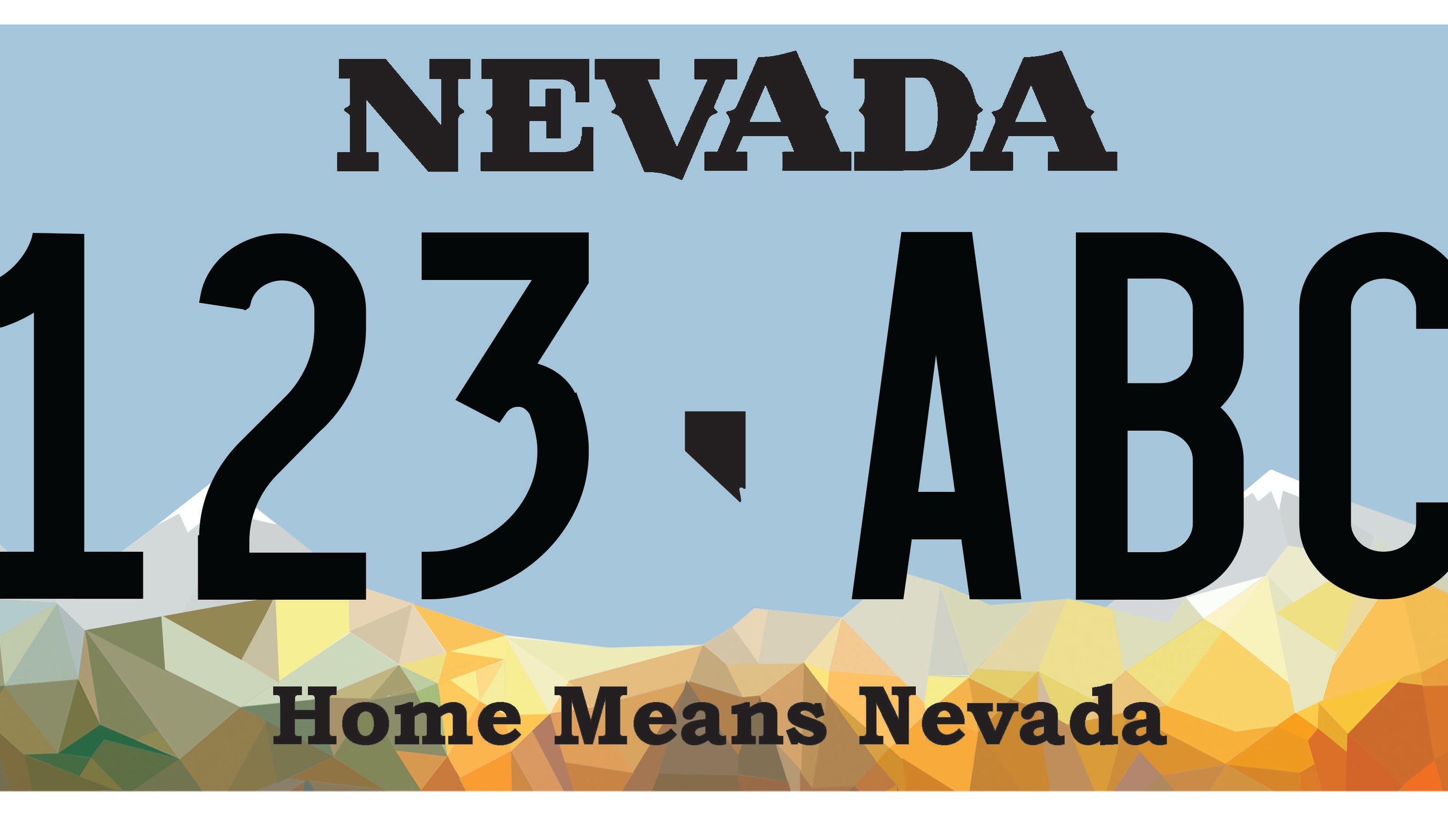 DMV releases Home Means Nevada license plate