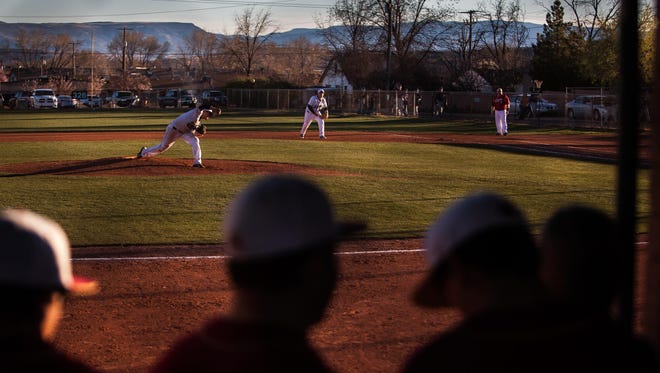 Cedar played Stansbury at Elks Field in St. George on Friday, March 7, 2014, one of thousands of games played by area youth at the downtown ballfield. It is scheduled to make a move to the Bloomington area now as part of a three-way land deal to make room for a new elementary school.