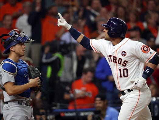 Game 3 at Minute Maid Park: Houston Astros first baseman