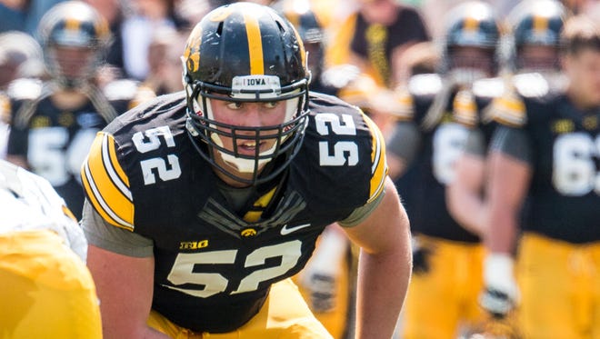 Boone Myers is in line to replace Brandon Scherff at left offensive tackle at Iowa