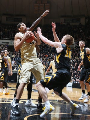 Rebounding was a problem again Saturday for Purdue, including center A.J. Hammons.