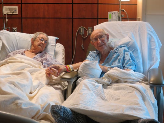 Photo Of Elderly Couple Holding Hands In Hospital Goes Viral