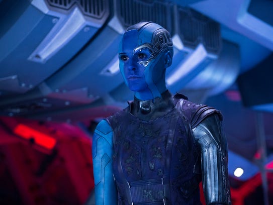 Karen Gillan, plays Nebula in "Guardians Of The Galaxy