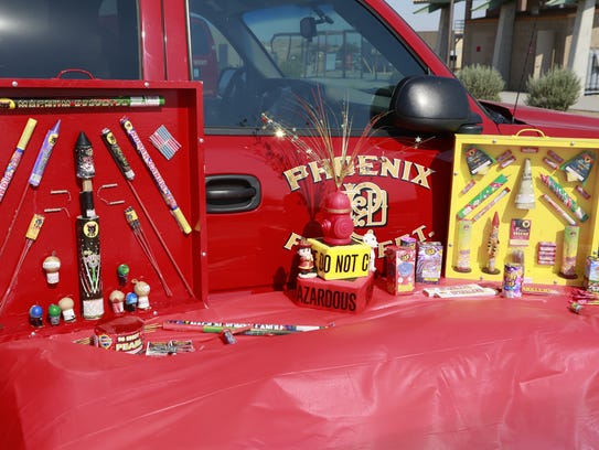 Phoenix Fire Department demonstrates fireworks dangers