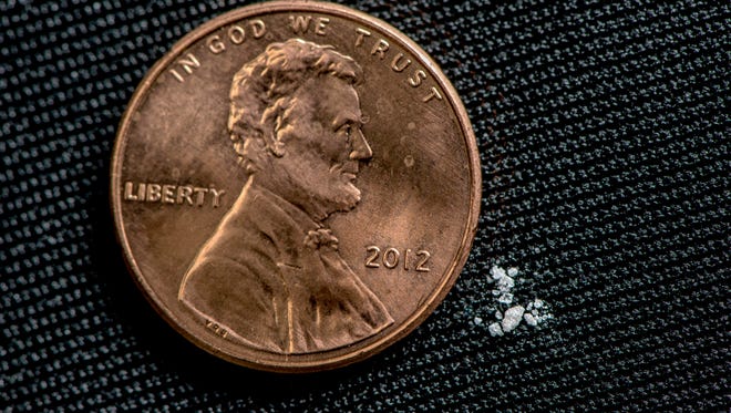 This tiny amount of fentanyl can kill. (Photo: DEA)