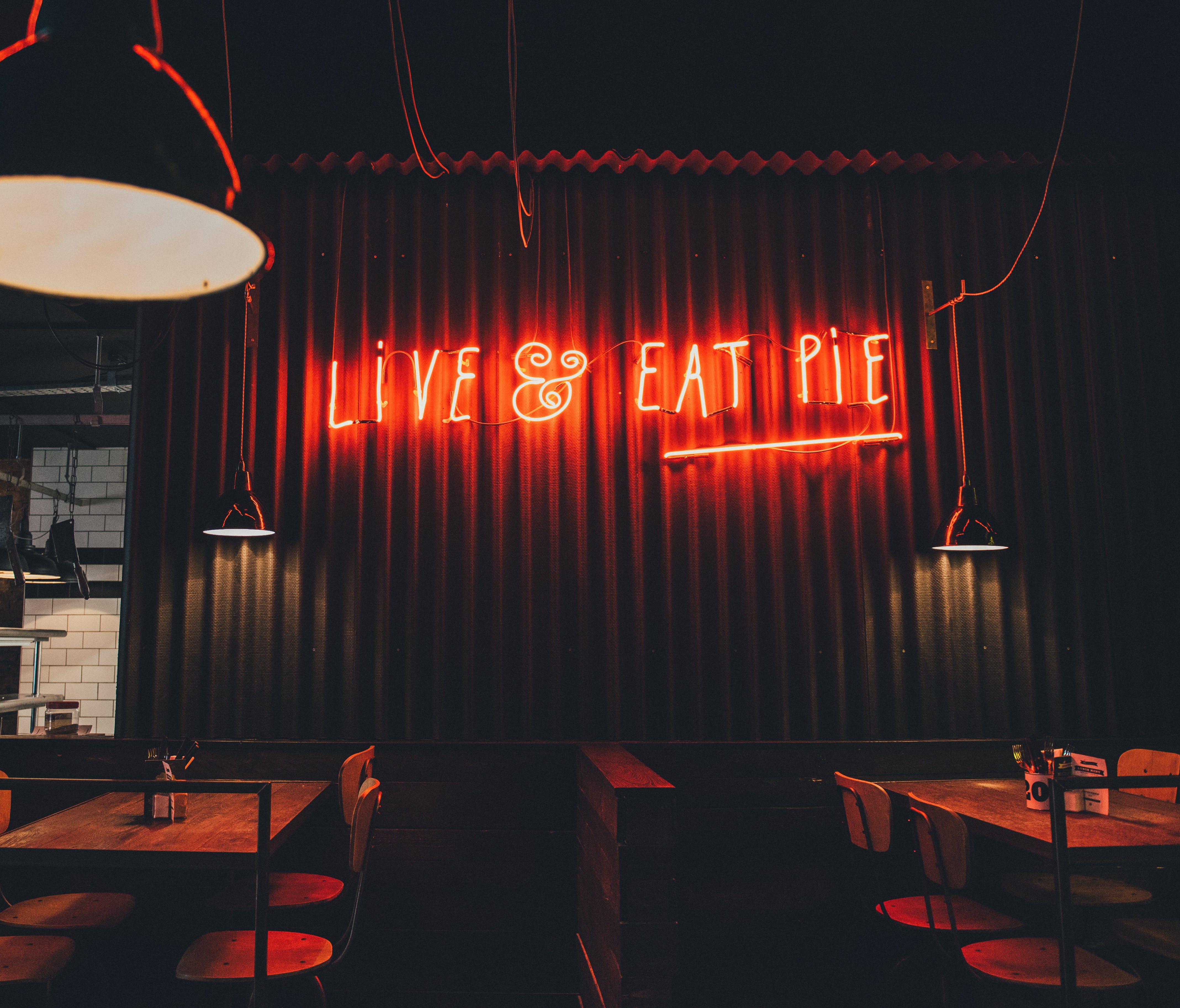The UK's Pieminister declares 'Live & eat pie' at its Nottingham location.